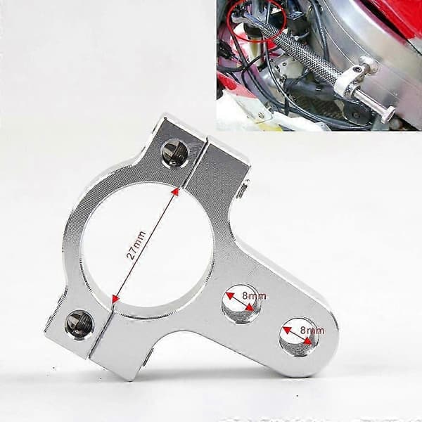 27mm Aluminium Steering Damper Fork Frame Mounting Clamp Foot Holder for Motorcycle Bike Modi