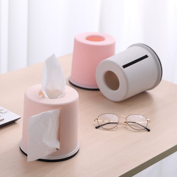 Plastlommeboks, biloppbevaringsboks, skrivebordsboks for servietter