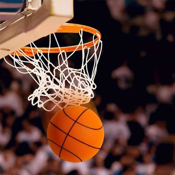 Handleshh Silent Basketball, Indoor Silent Training Ball Unrivaled High Elasticity with Basket