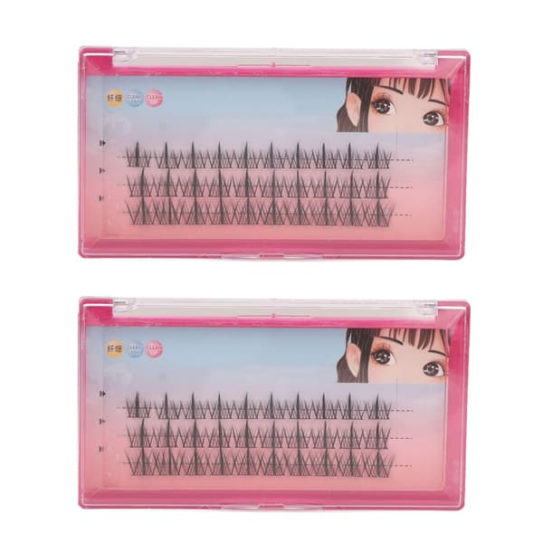 11-13 mm Mixed Individual Eyelashes Soft Flowers DIY Curved Cluster Lash Extensions for Party