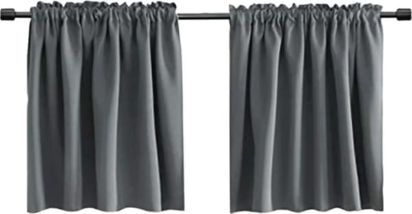 Blackout Curtains, Noise Reducing Modern Kitchen Curtains, Short Curtains for Small Windows, (29.13\"W x 23.62\"H)