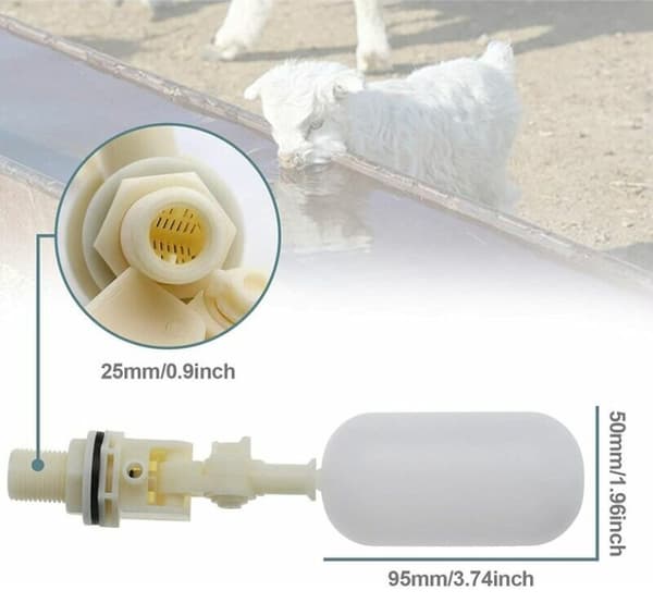 2 stk 3/4 tommer automatisk vandstandsventil kugleventil til akvarium 25 mm