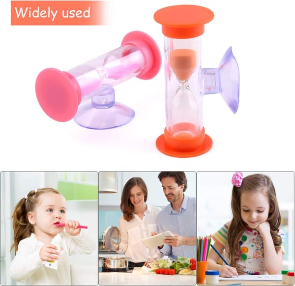 Timeglas med sugekop Timeglas Timer til spil, madlavning, til