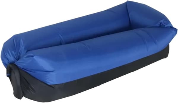 Oppustelig sofa med bæretaske, perfekt til camping, strand og parker, mørkeblå, 230 x 70 cm