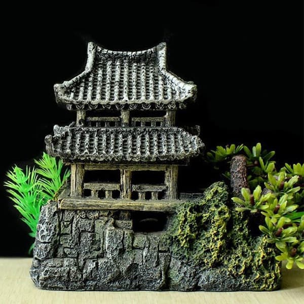 1 st Resin Rockery Stone Akvarium Landskapsakvarium Dekor