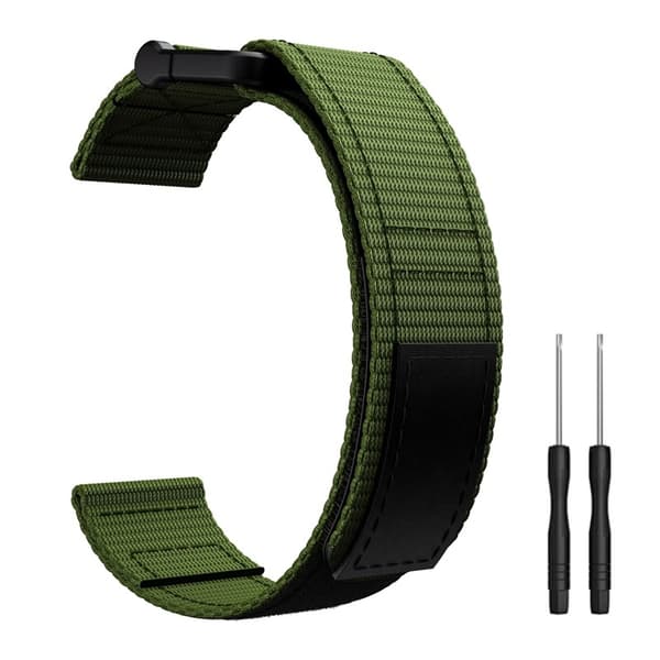 22 mm klokkereim for Garmin Fenix 5/6/7 Forerunner Approach Grønn