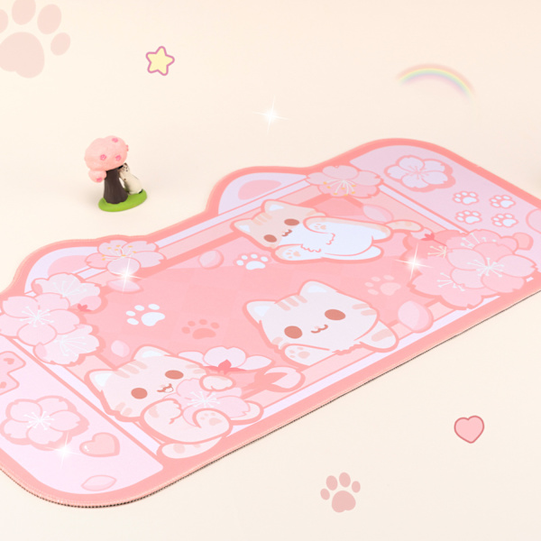 Sakura Cat Large Mouse Pad, 77*39.5cm