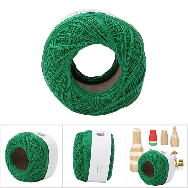 Lace Yarn Cotton Hand Crocheted Summer Silk Light Thin Line (6623 Dark Green)