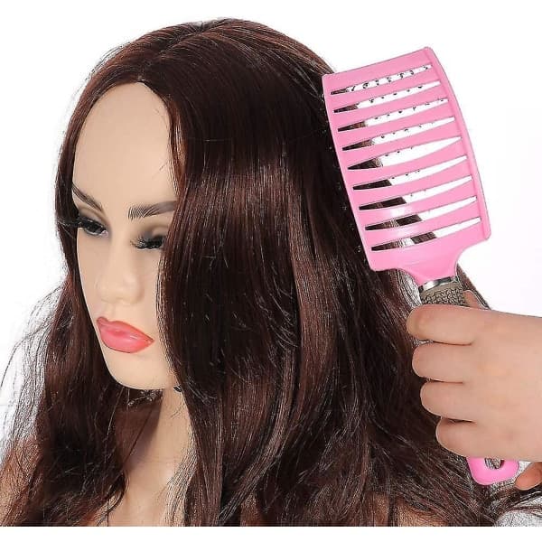 3-pak hårbørste ventileret buet børste til hårbørstning og styling
