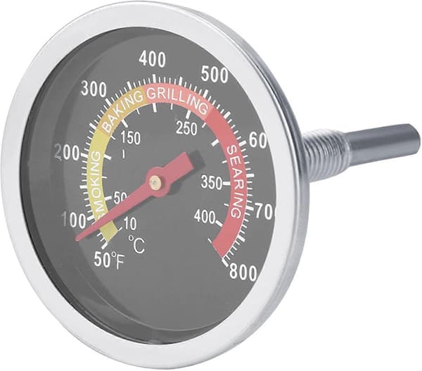 Weber Grilltermometer Låg Genesis 50~800 Termometer til Grill i Rustfrit Stål Temperaturmåler til Grillning