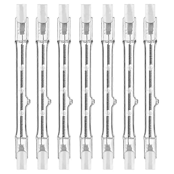 R7s Halogenpærer, 7-pak R7s Pære 118mm Dæmpbar 230V Halogenlamper, Lineær Wolframlampe 150W-Perfekt