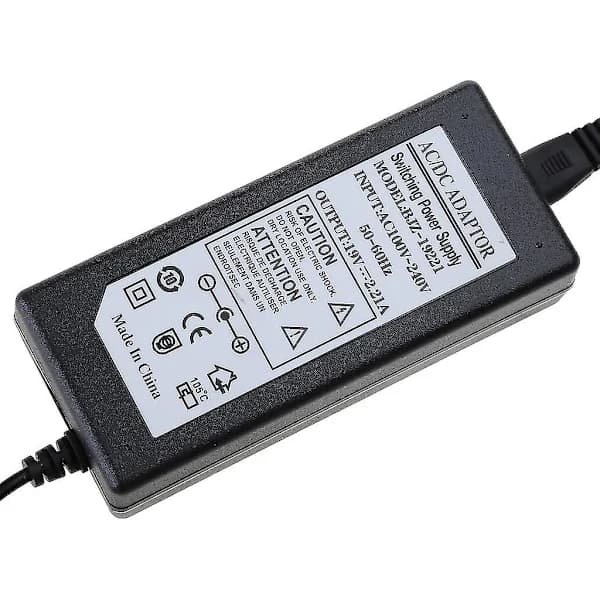AC-adapteroplader kompatibel med Harman Kardon Onyx Studio 1 2 3 4 5 6 7 højttaler, ABS-strømforsyning, EU-stik, sort