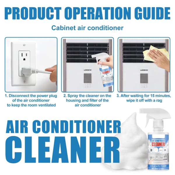 60ML Foam Cleaner Cleaning Spray for Air Conditioning Cleaning Spray Household Quick Cleaner
