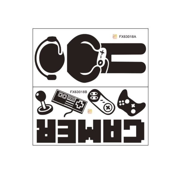 Gamer Wall Decal, Game Boy Decal Wall Sticker (60 x 30 cm), We
