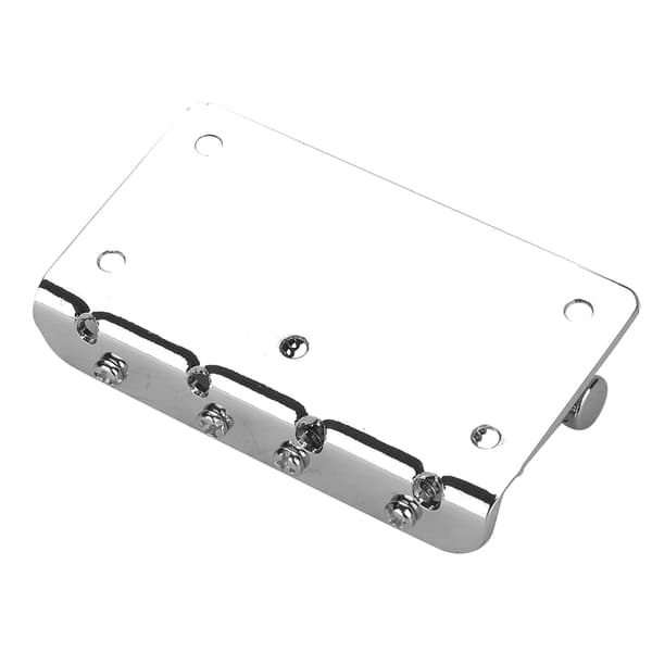 4-sadel Hardtail 80mm Metal Tailpiece Elektrisk Basbro Erstatningstilbehør (Sølv)