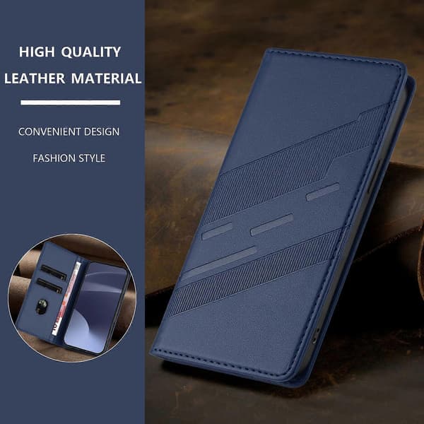 Fodral för Iphone XR, Mjukt PU-läder Folio Flip Stötsäkert Telefonfodral - Mörkgrön [DB] Dark Blue Dark Blue