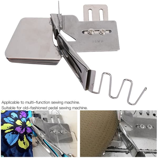 Bias Binder Sewing Machine Accessory Stainless Steel 4 Folds Corrosion Resistant Durable (38mm)