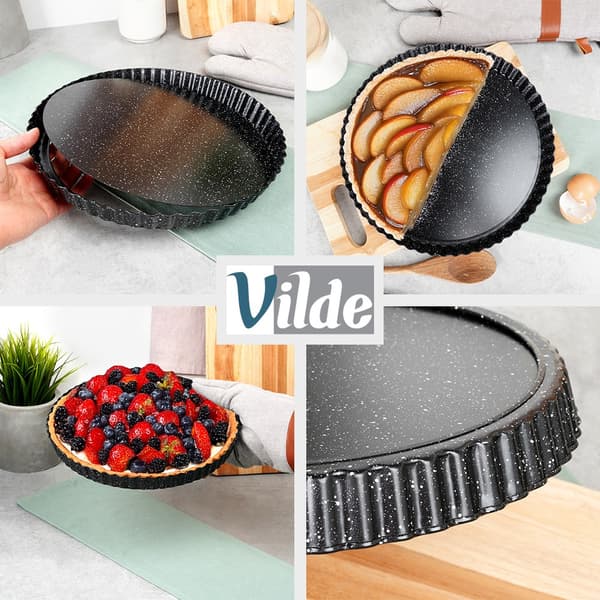 Granitt paiform med avtakbar bunn 28x3 cm