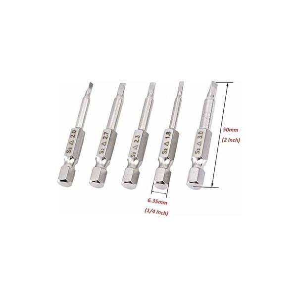 5 STK Trekantet hode magnetisk skrutrekkerbits sett S2 stål 1.8mm