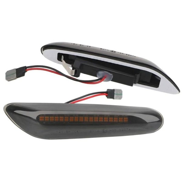 LED-sideblinklys, dynamiske, røgfarvede linser, til 1 3 5-serien E90 E91 E60 E61 E82 E83