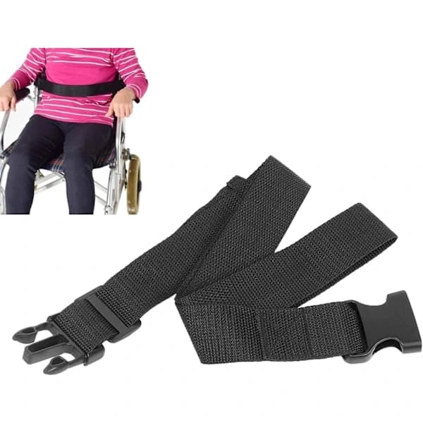 Rullstolsbälte, 160 cm justerbart rullstolsbälte med spänne, skoterbälte, säkerhetsbälte
