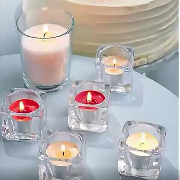 5 stk. glasslysestaker, kreative glasslysbeholdere, duftlys kopper