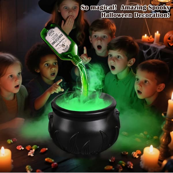 Halloween Dekorationer Inomhus - Kittel Halloween Dekor med Magiska Flytande Trolldrycksflaskor och Diffuser_yux