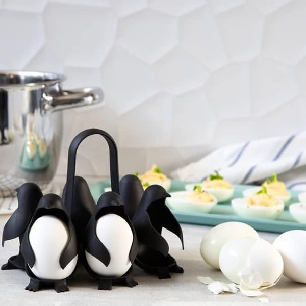 1 stk. Kjøkkenredskap Pingvin Eggkoker Eggoppbevaring Organizer