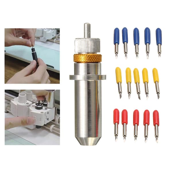15 Pieces 30/45/60 Degree Blades for Cutting Plotter Vinyl Cutter Blades (FMY)