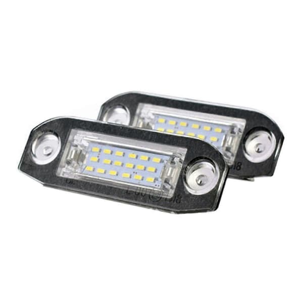 2 pcs White LED License Plate Lights No Error Message for S80 XC90 S40 XC60 S60 C70 V50 XC70 V70-FF-