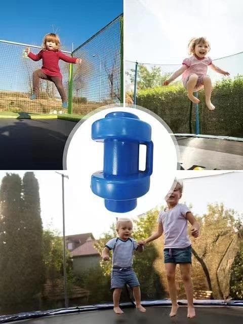 Sæt med 8 stk. lukkede ender til trampolinnetstænger, 25 mm, blå