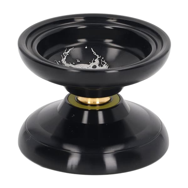 Yoyo Ball Unresponsive Aluminum Alloy Stability Advanced Yoyo with 3 Strings Glove Black