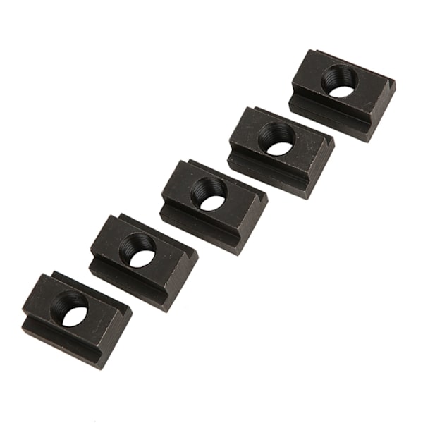 T-slot Nut with Black Oxide Finish, M12 Thread, 5-Pack