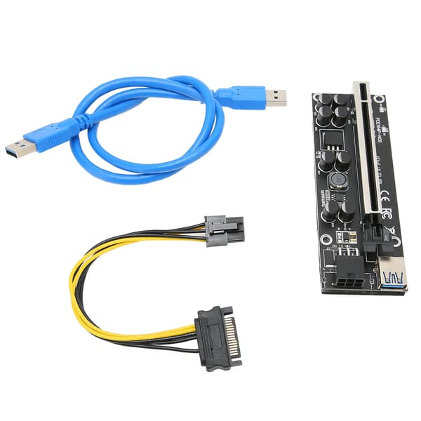 PCIE Riser Stabil 8 FP-kondensatorer Forgyldt USB3.0-grænsefladeadapterkort til Win 7 til Win 8 til Win10 til Win XP