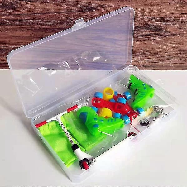 Alloy Finger Scooter med Mini Scooter Verktyg och Fingerboard Skateboard Leksak