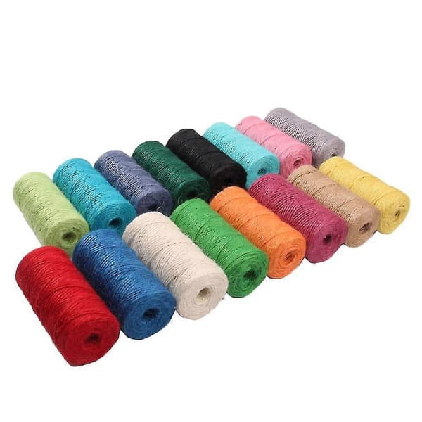 100m Jute Twine 2mm String DIY Craft Gift Wrapping Twisted Rope Green