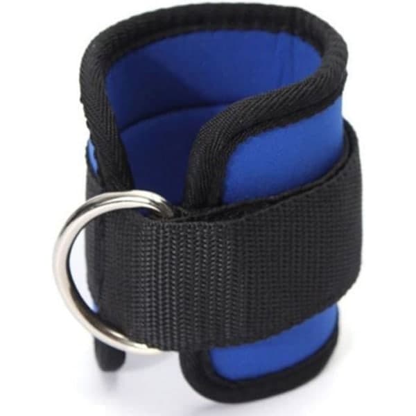 2 stk ankelstøtter for kabelmaskiner, benstropper for gymtrening, blå