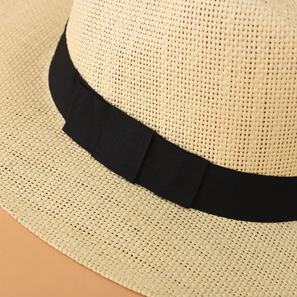Khaki Panama stråhat til mænd eller kvinder Klassisk stråhat