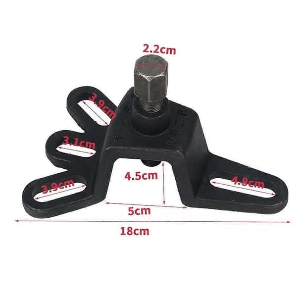 Universal Brake Drum Puller Tool Wheel Hub Puller Repair Tool Handheld for Motorcycle Accessories Black Svart