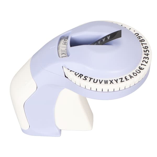 Embossing Label Maker with 2 Rolls of Tape 600 dpi DIY 47 Characters Manual 3D Portable Embossed Label Machine Printer Purple