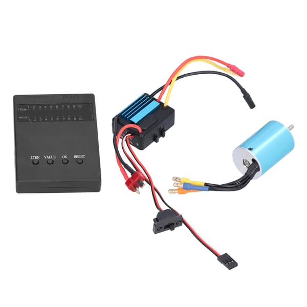 RC Bil 2838 3600KV 4P Sensorløs Børsteløs Motor+35A Børsteløs ESC+Programmeringskort