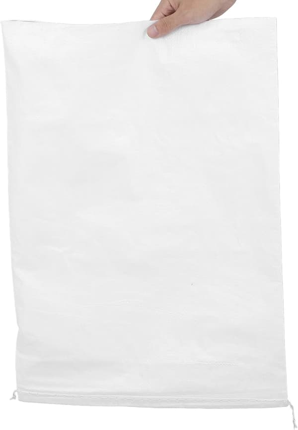 20 stk kraftige hvite polypropylen flomkontroll sandsekker 40x62 cm