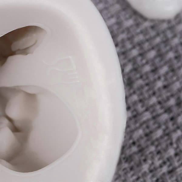 Halloween Dødningehoved Silikoneform DIY Lys Duftende Bageform Bakke Gaver -NMAOV