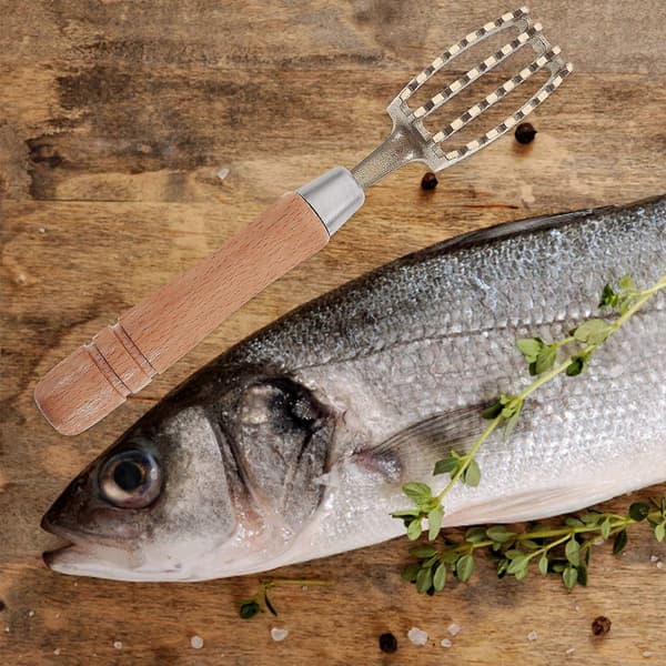 Fiskeskælsskraber i messing i japansk stil, hurtig rengøring
