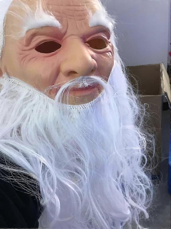 Funny Santa Mask for Adults - Super Soft Christmas Costume