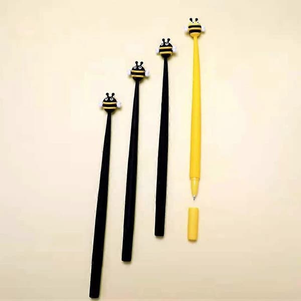 4 st silikonpennor, bi-formade pennor, studentpennor, kontorsmaterial