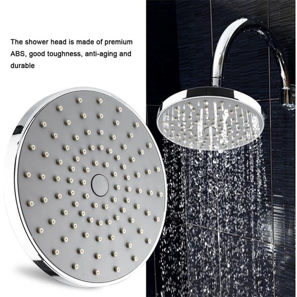 Rain Shower Head 6 Inch High Pressure Shower Head, Tool-Free Installation - with Large Spray Areas and Sensitive Nozzles