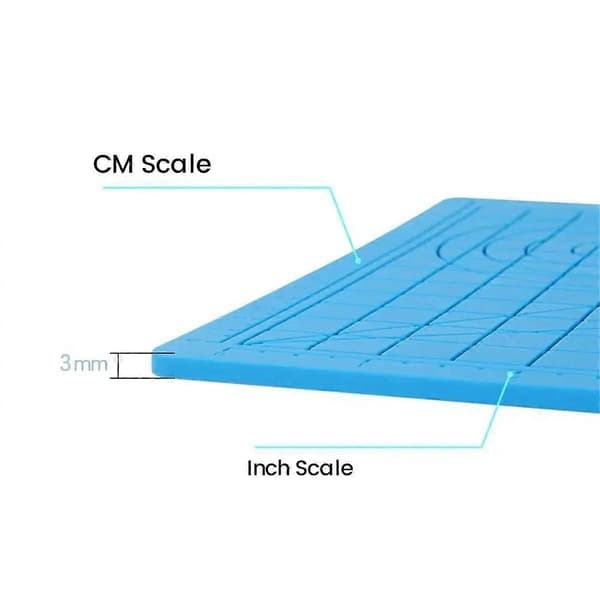 3D Printing Pen Silicone Mat DIY Drawing Template Stencil Board with Heat-Resistant Finger Cot Art Tool for Kids, D