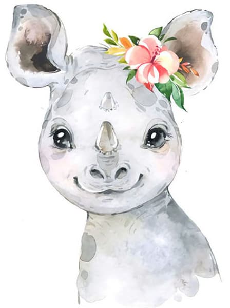 30x40cm 5D DIY Diamantmaleri Fuld, Animaux de Dessins Animés#C,