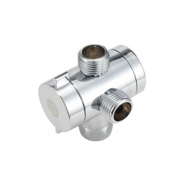 1/2 3-vejs T-adapter T-stykke T-ventil Justerbart brusehoved Show